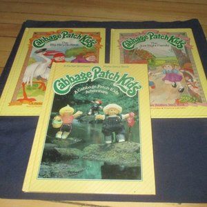 Vintage Lot of 3 Cabbage Patch Kids Adventures Hardcover Books (1984)